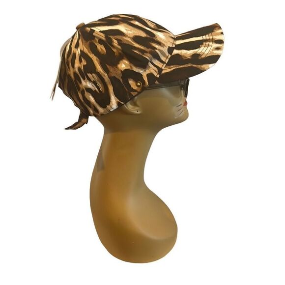 Chick Tweak Animal Print Cap and Removable Face Shield - Picture 1 of 11
